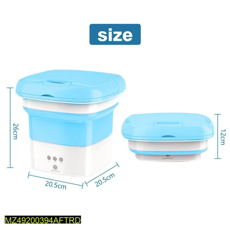 Portable Foldable Washing Machine+Draining Basket for Small Homes