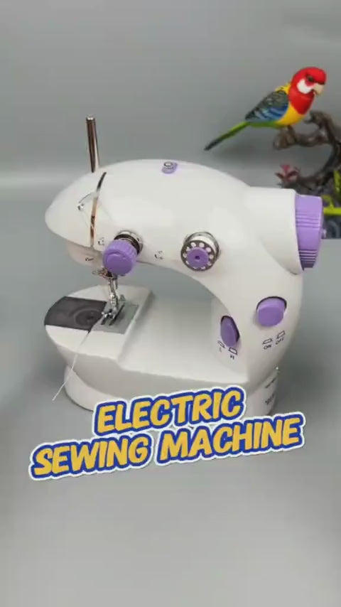 Electric Mini Sewing Machine – Double Threads & Two Speed Control for Home & Travel